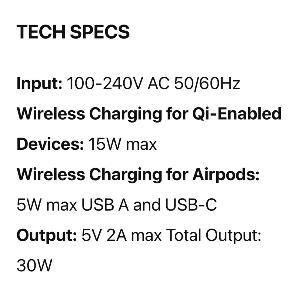 Soopii 3 in 1 wireless charging station. Charge your phone, AirPods and iWatch